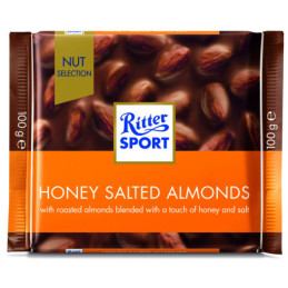 Pieninis šokoladas su neskald. migdolais RITTER SPORT, 100 g