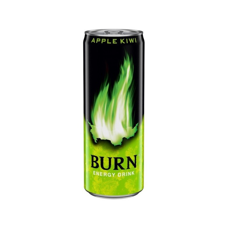 Energinis gėrimas BURN APPLE KIWI, 330 ml