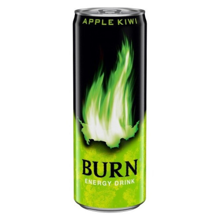 Energinis gėrimas BURN APPLE KIWI, 330 ml