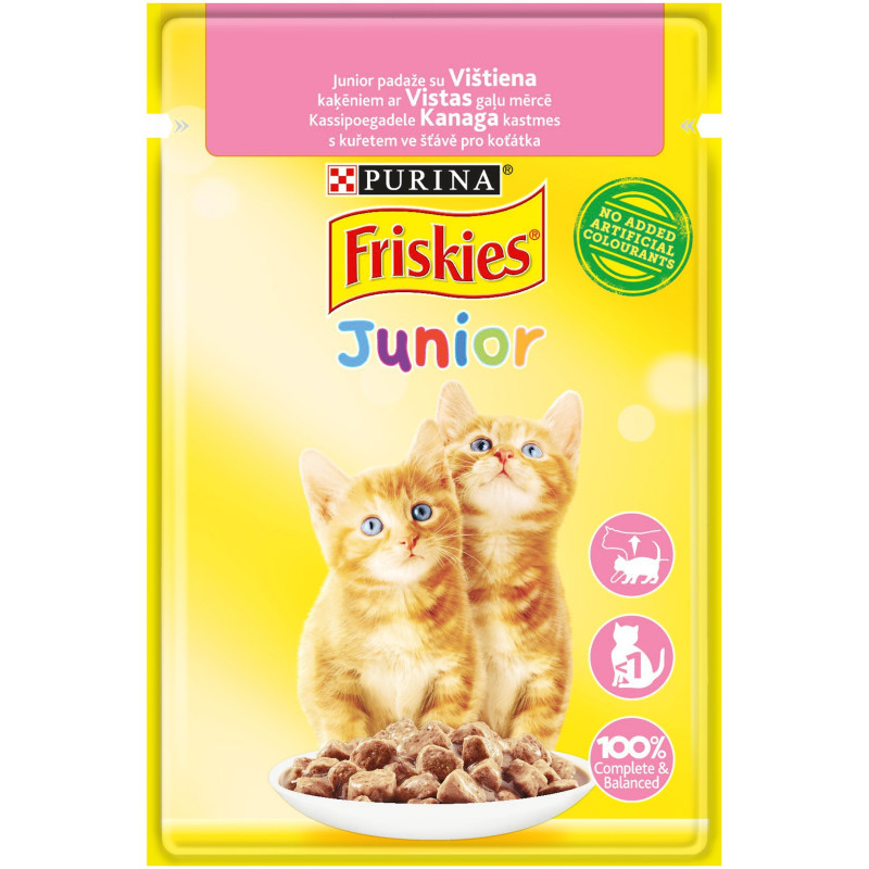 Konservuotas kačiukų ėdalas FRISKIES JUNIOR, 85 g