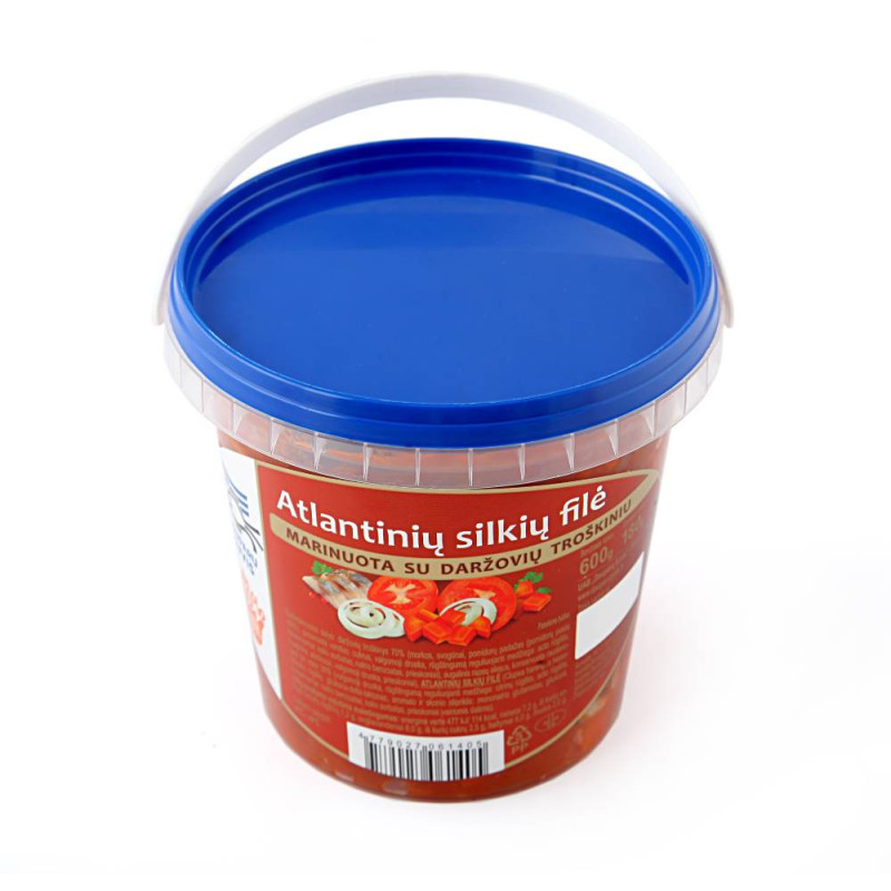 Marinuota silkių filė su daržovių troškiniu,600 g