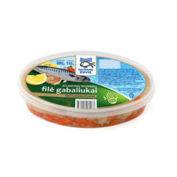 Atlant. skumbrių filės gabal. kepti drebučiuose, 300 g