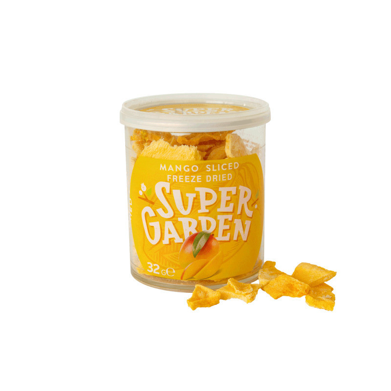 Šaltyje džiovintos SUPERGARDEN, mangų juostelės, 32 g