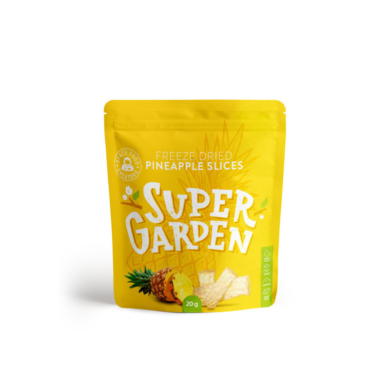 Šaltyje džiovinti SUPERGARDEN, ananasai, 20 g