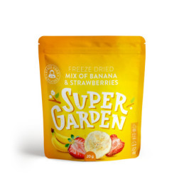 Šaltyje džiovintų SUPERGARDEN, braškių, bananų mišinys, 20 g
