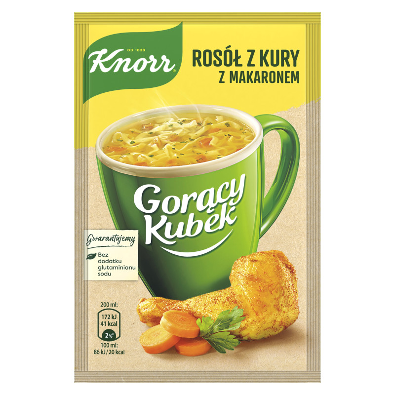 Vištienos sriuba KNORR su makaronais, 12 g