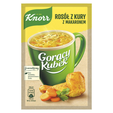 Vištienos sriuba KNORR su makaronais, 12 g