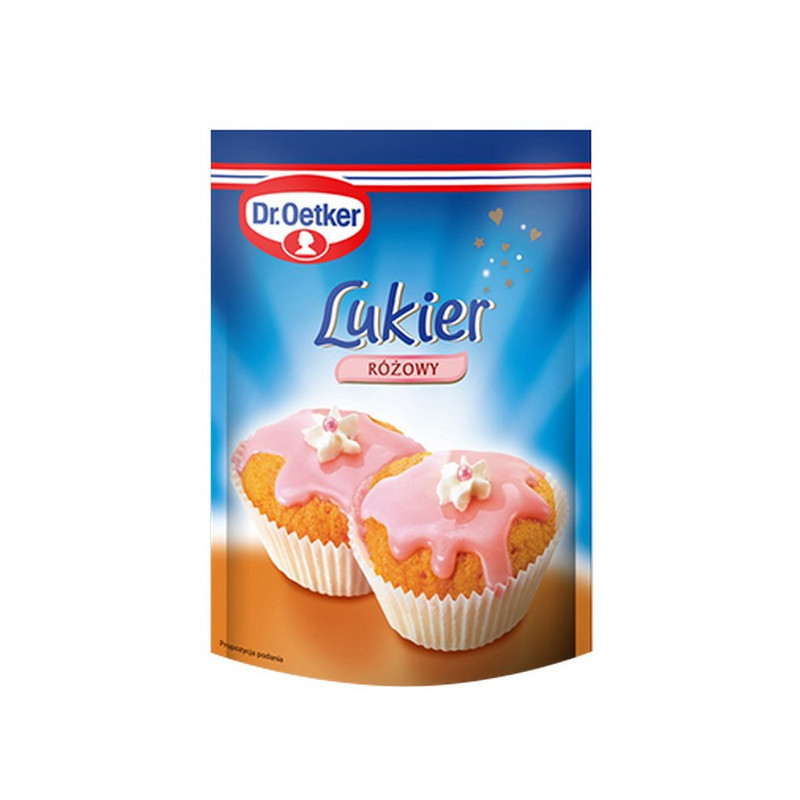 Maistinis, rožinis glajus, 100 g