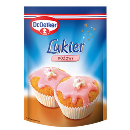 Maistinis, rožinis glajus, 100 g