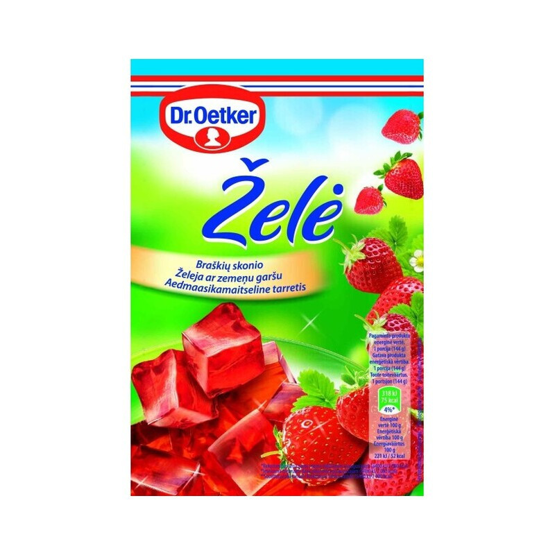 Želė DR. OETKER, braškių sk., 72 g