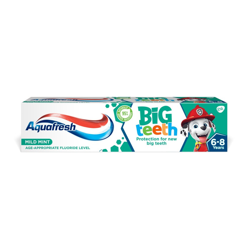 Dantų pasta AQUAFRESH Big Teeth (6-8m.), 50 ml