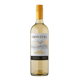 Vynas FRONTERA Late Harvest, baltas, saldus, 13%, 0,75l, Čilė