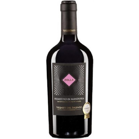 Vynas ZOLLA PRIMITIVO DI MANDURIA, raudonas, sausas, 14 %, 0.75 l