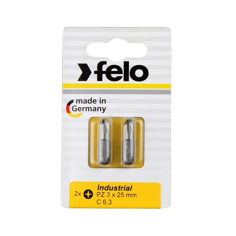 Atsuktuvų antgaliai Felo PZ3, 25 mm, 2 vnt Atsuktuvų antgaliai Felo PZ3, 25 mm, 2 vnt