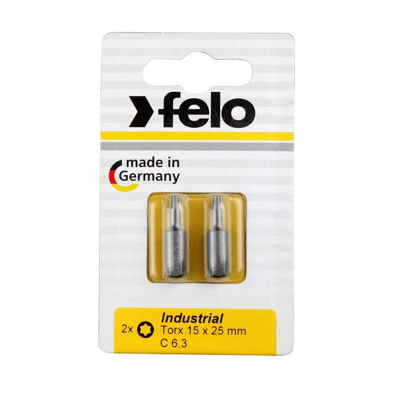 Atsuktuvų antgaliai Felo Torx 15, 25 mm, 2 vnt Atsuktuvų antgaliai Felo Torx 15, 25 mm, 2 vnt