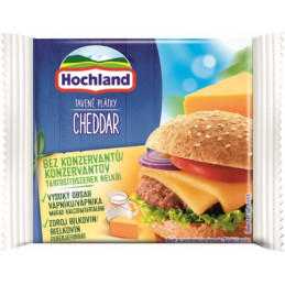 Lydytas sūris HOCHLAND, CHEDDAR, riekelėmis, 130 g