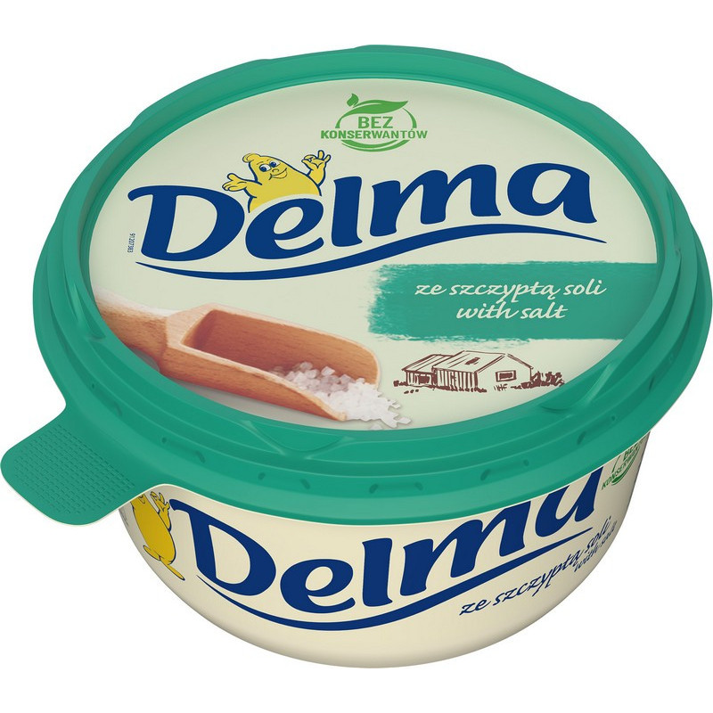 Margarinas DELMA su druska, 39% rieb., 450 g