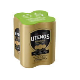 Alus UTENOS RINKTINIS, 5,2 %, 4 x 568 ml