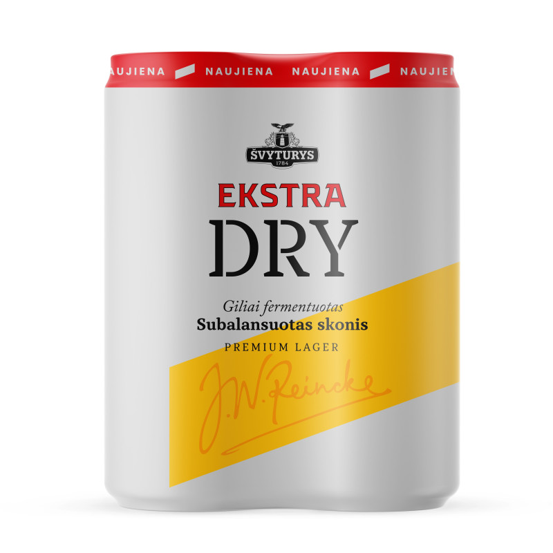 Alus ŠVYTURYS EKSTRA DRY, 5 %, 4 x 568 ml