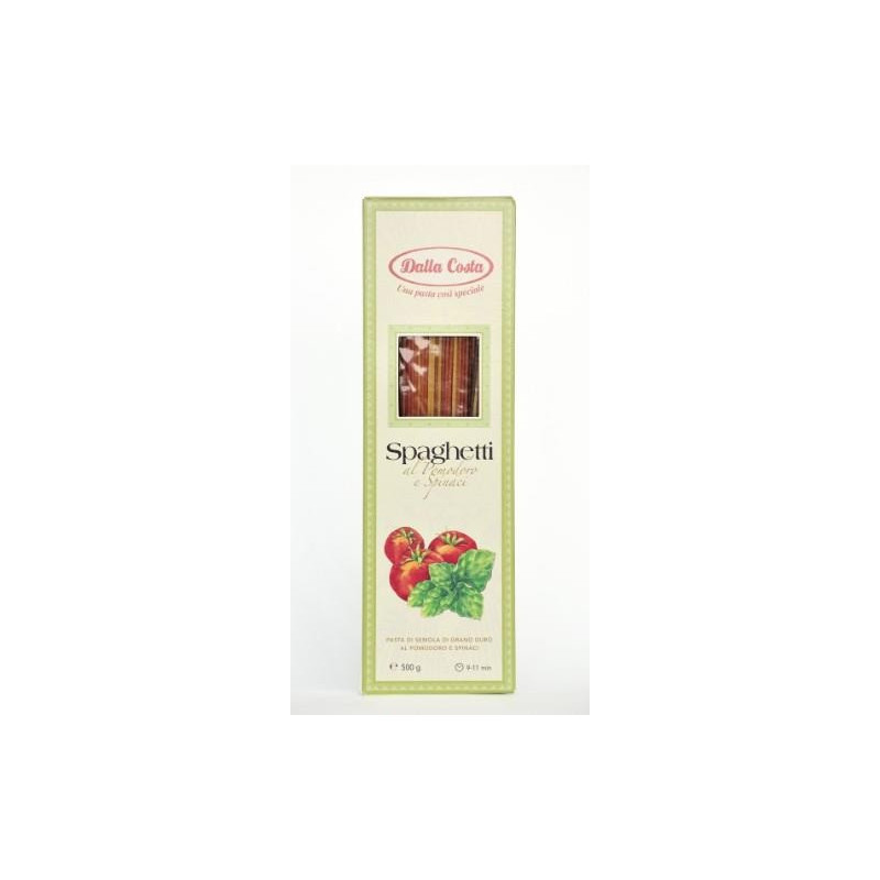 Kietagrūdžiai makaronai DALLA COSTA, spageti, spalvoti, 500 g