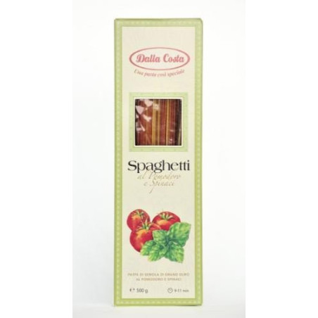 Kietagrūdžiai makaronai DALLA COSTA, spageti, spalvoti, 500 g