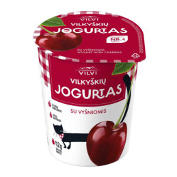 VILKYŠKIŲ jogurtas su vyšn., 3.5 %, 350 g