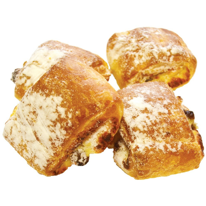 Mielinės bandelės su varške ir razinomis, 200 g Mielinės bandelės su varške ir razinomis, 200 g