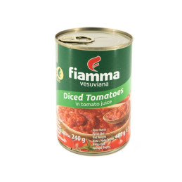 Konservuoti pomidorai FIAMMA VESUVIANA, pjaustyti, 400 g