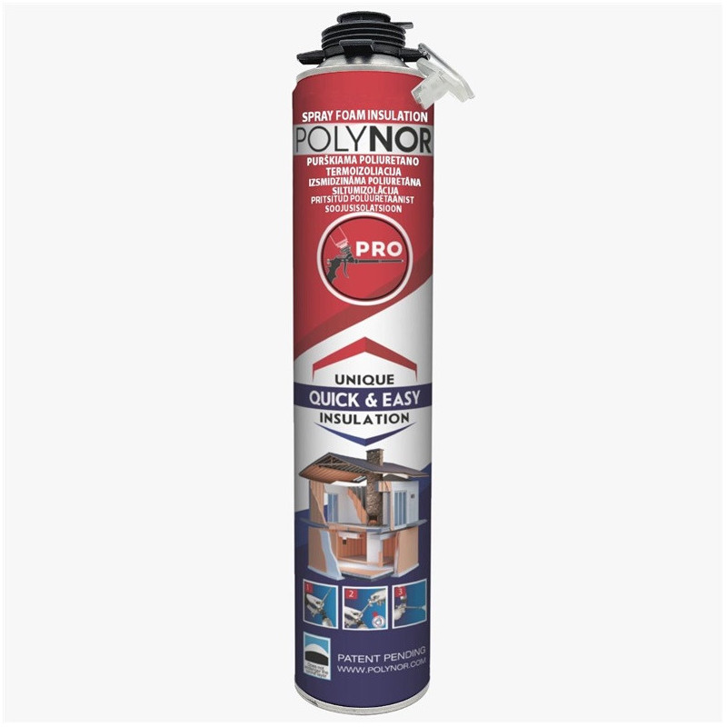 Purškiama termoizoliacija Polynor Pro 750ml