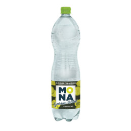 Gazuotas laimų-citrinų skonio stalo vanduo MONA, 1,5l