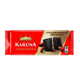 Juodasis šokoladas KARŪNA, 65%, 80 g