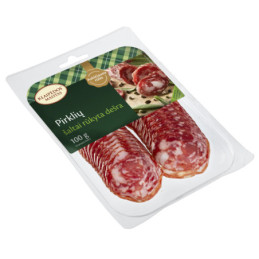 Š.r. dešra KLAIPĖDOS MAISTAS, PIRKLIŲ, pjaust., a.r., 100 g