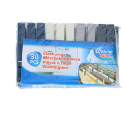 Plastikiniai skalbinių segtukai, 30 vnt.