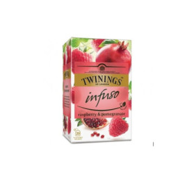 Vaisinė arbata TWININGS, su avietėmis ir granatais, 20x2 g