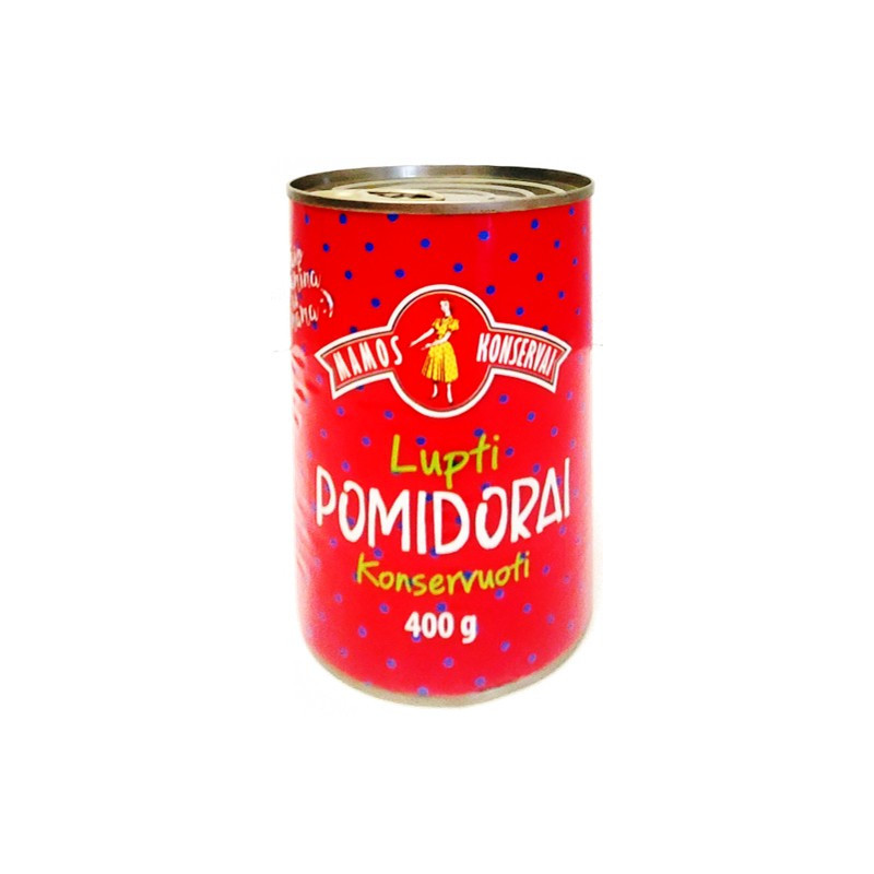 Lupti konservuoti pomidorai MAMOS KONSERVAI, 400 g Lupti konservuoti pomidorai MAMOS KONSERVAI, 400 g