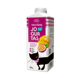 Geriamasis jogurtas VILKYŠKIŲ, mangų ir pasiflorų sk., 2%, 750 g