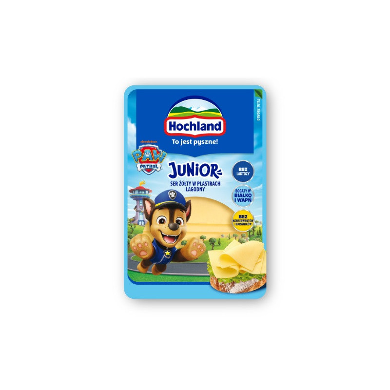 Fermentinis sūris HOCHLAND Paw Patrol, riekelėmis, 135 g Fermentinis sūris HOCHLAND Paw Patrol, riekelėmis, 135 g