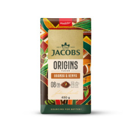 Malta kava JACOBS ORIGINS UGANDA & KENYA, 450 g