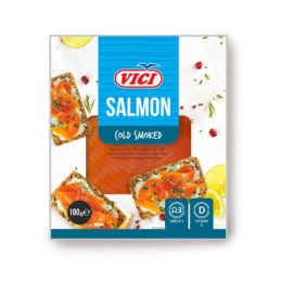 Lašišų filė VIČI, šaltai rūkyta, pjaust., 100 g