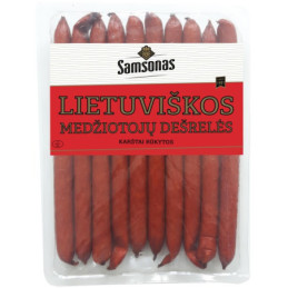 Karštai rūkytos dešrelės LIETUVIŠKOS MEDŽIOTOJŲ, a.r., 530 g