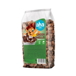 Sausi pusryčiai AHA kakavinės kriauklelės, 150 g