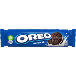 Kakaviniai sausainiai OREO su vanilės sk. įdaru, 154 g