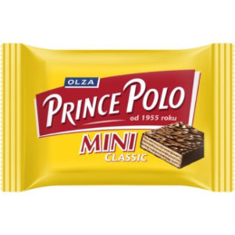 Vafliniai saldainiai PRINCE POLO, su kakav.įd., glaistytas šok., kg