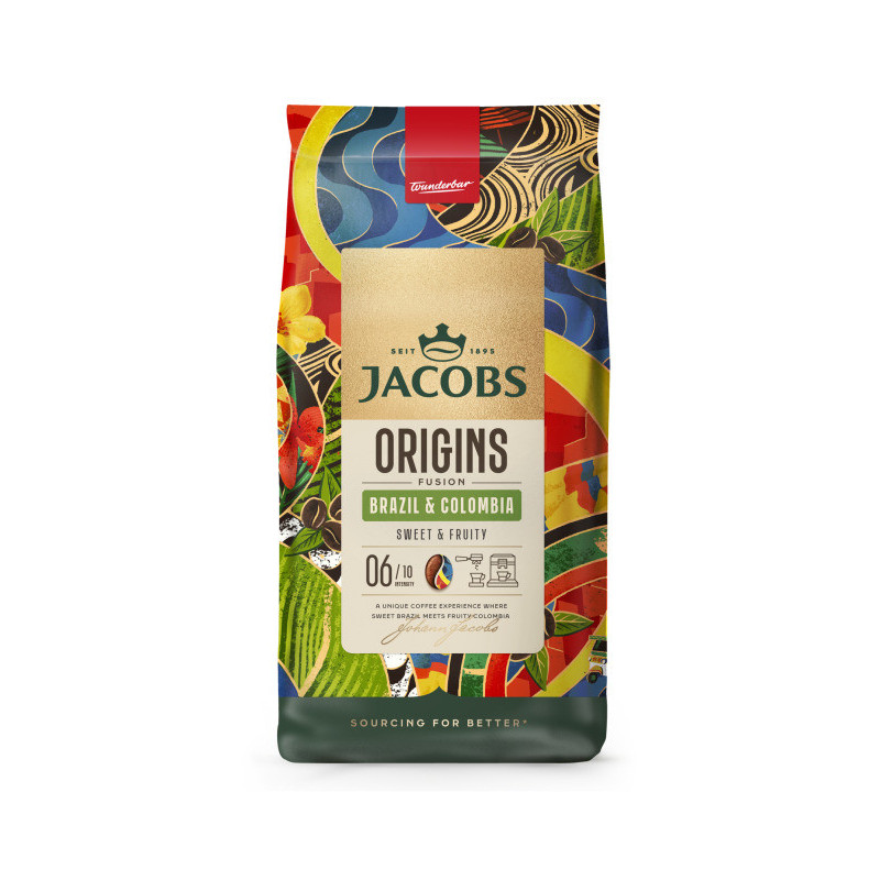 Kavos pupelės JACOBS ORIGINS BRAZIL & COLOMBIA, 1 kg Kavos pupelės JACOBS ORIGINS BRAZIL & COLOMBIA, 1 kg