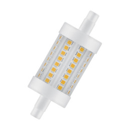 LED lempa Osram, R7S, 78mm, 7W, 2700K, 806lm, skaidri