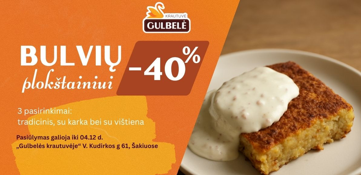 Bulvių plokštainiui -40%